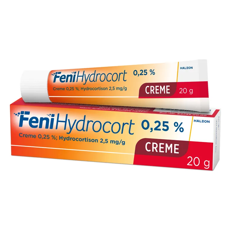 shopapotheke FeniHydrocort Creme 0 25 % Hydrocortison 2 5 mg/g wirksam bei Hautentzündungen