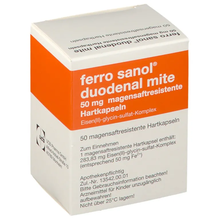 Shopapotheke Ferro Sanol® Duodenal Mite 50 Mg Kapseln