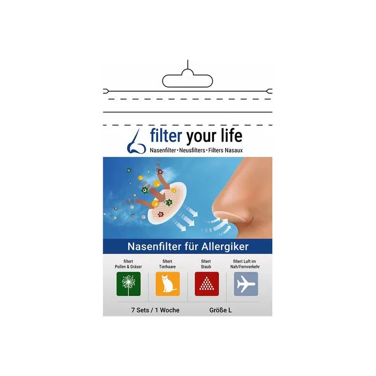 shopapotheke Filter your life® Nasenfilter für Allergiker Gr. L