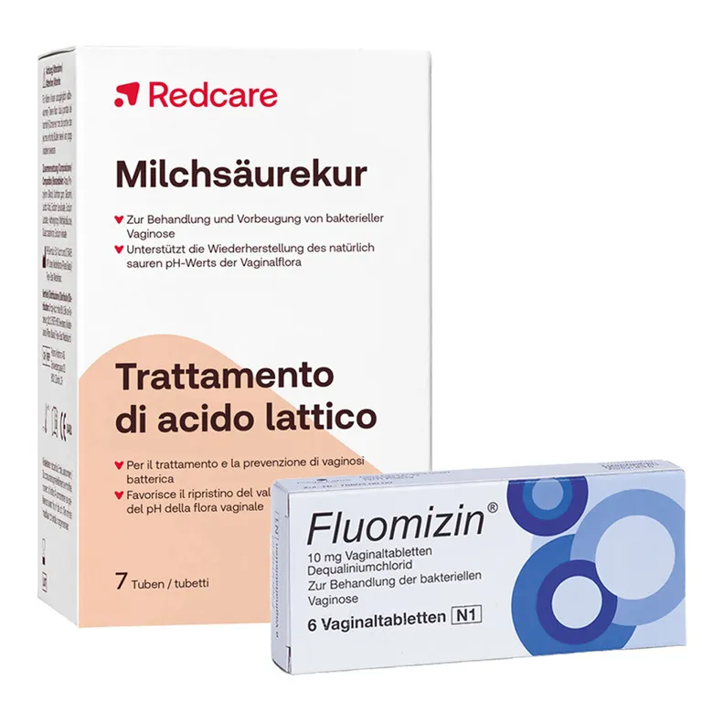 shopapotheke Fluomizin® 10mg + Redcare Milchsäurekur