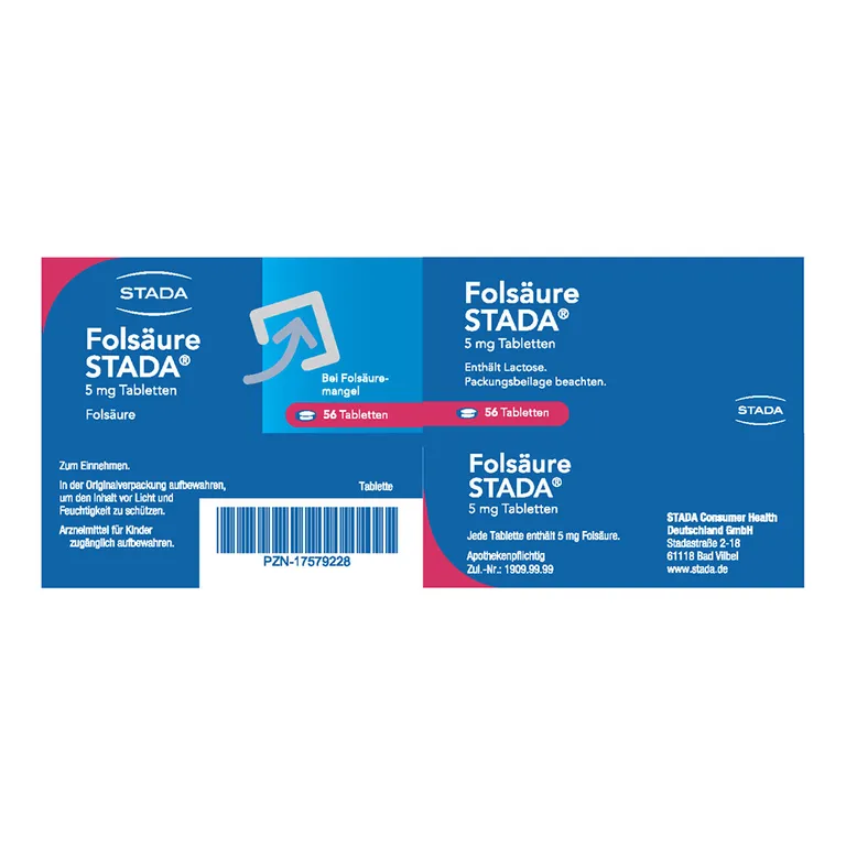 Shopapotheke Folsäure STADA® 5 Mg Tabletten Vitaminpräparat Zur Behandlung Von Folsäuremangelzuständen