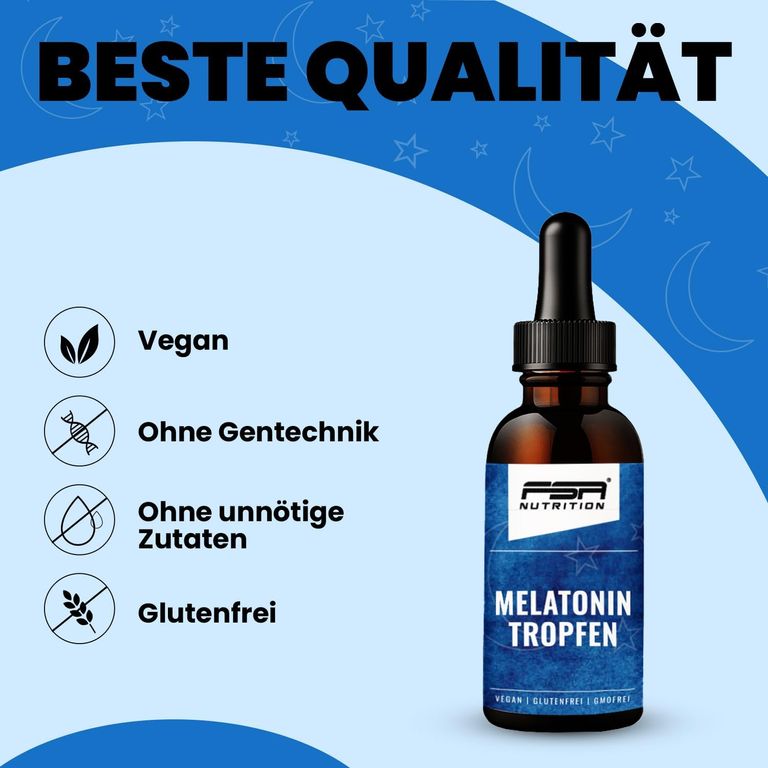 Shopapotheke FSA NUTRITION Melatonin Tropfen Auf Wasserbasis & Ohne Alkohol