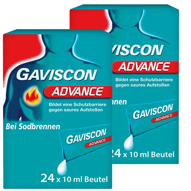shopapotheke GAVISCON® Advance Pfefferminz Suspension bei Sodbrennen