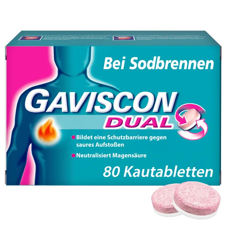 shopapotheke GAVISCON® Dual Kautabletten mit Zweifachwirkung gegen Sodbrennen