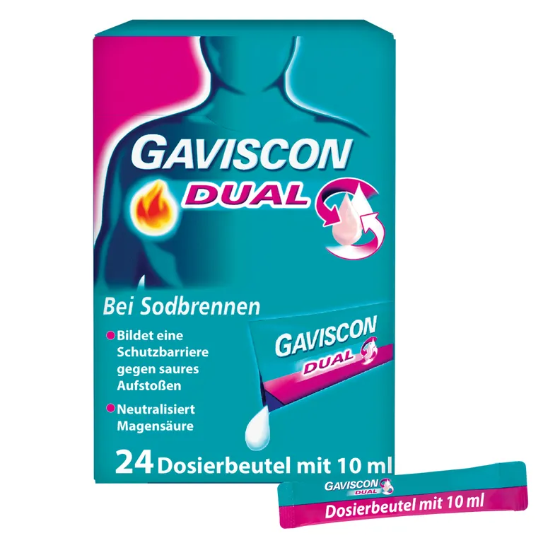 shopapotheke GAVISCON® Dual Suspension mit Zweifachwirkung gegen Sodbrennen