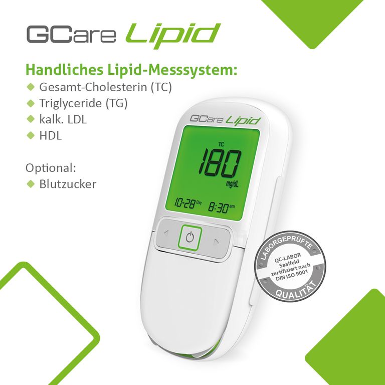 Shopapotheke GCare Lipid-Gesamtcholesterin Teststreifen