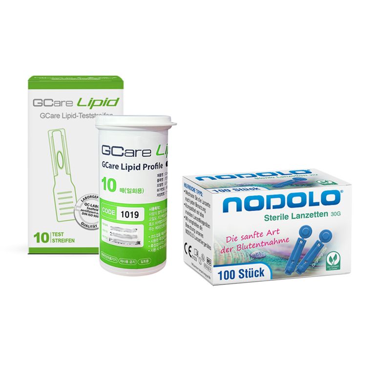 shopapotheke GCare Lipid-Gesamtcholesterin Teststreifen + Lanzetten