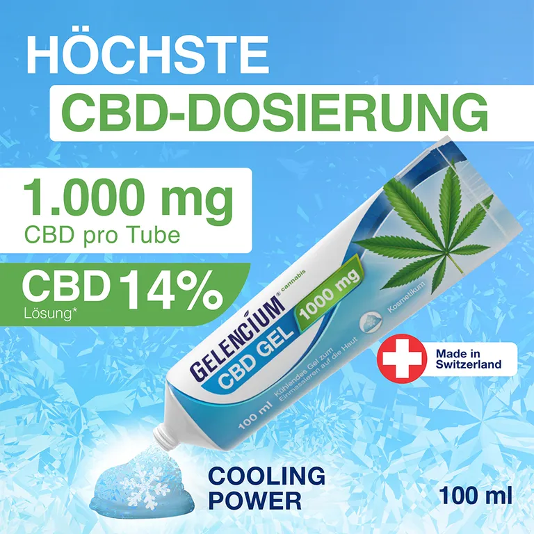 Shopapotheke GELENCIUM® Cannabis CBD Gel 1000 Mg Kühlend