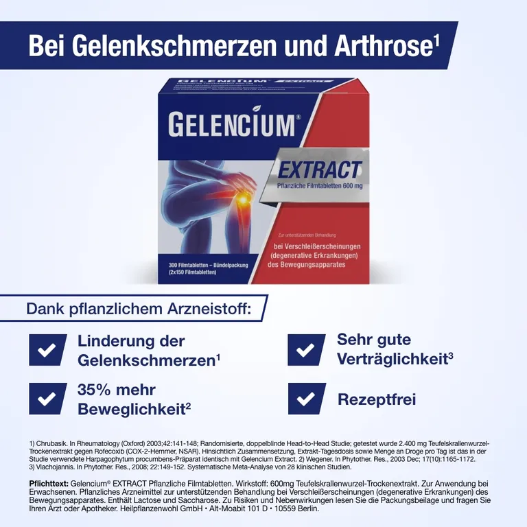 Shopapotheke GELENCIUM® Extract Bei Arthrose Mit Teufelskralle