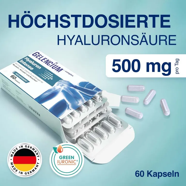 Shopapotheke GELENCIUM® Hyaluron Intense Hochdosiert 500 Mg Mit Vitamin C