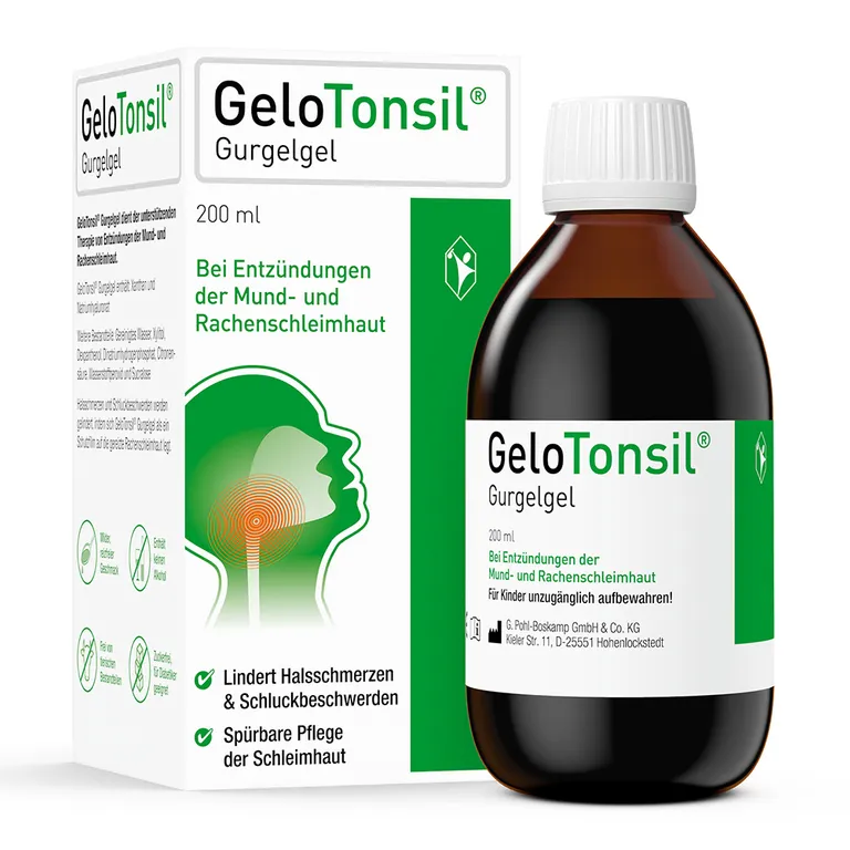 shopapotheke GeloTonsil Gurgelgel lindert Halsschmerzen & Schluckbeschwerden