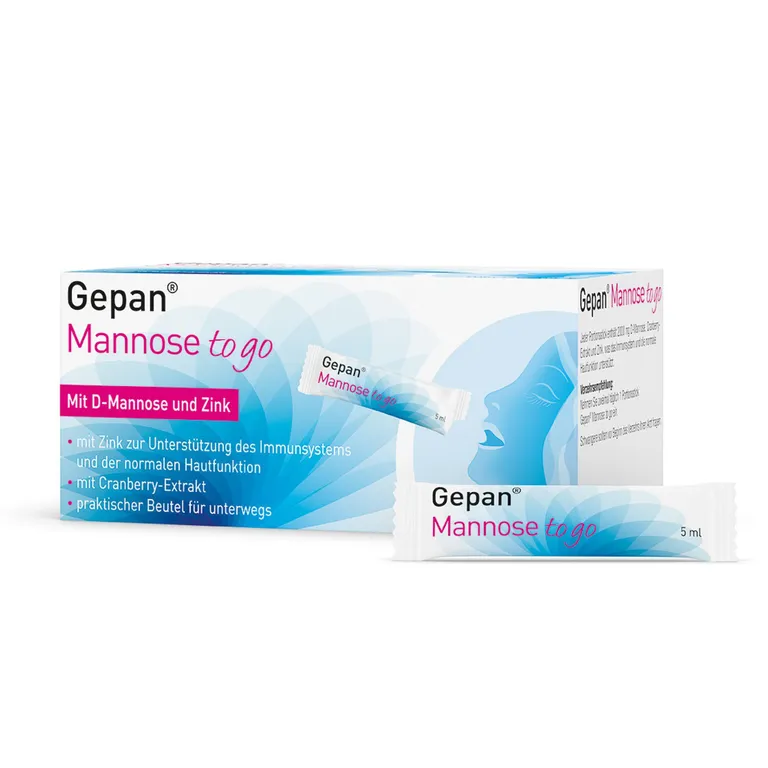 shopapotheke Gepan Mannose to go trinkfertige Mannose mit Zink 14Stk