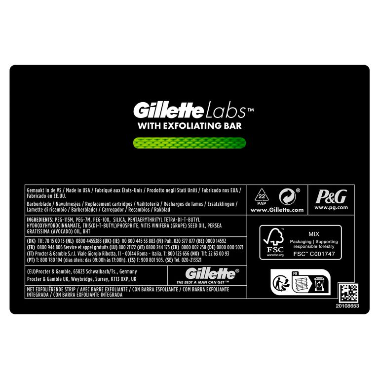Shopapotheke Gillette Labs Rasierklingen 12 Ersatzklingen