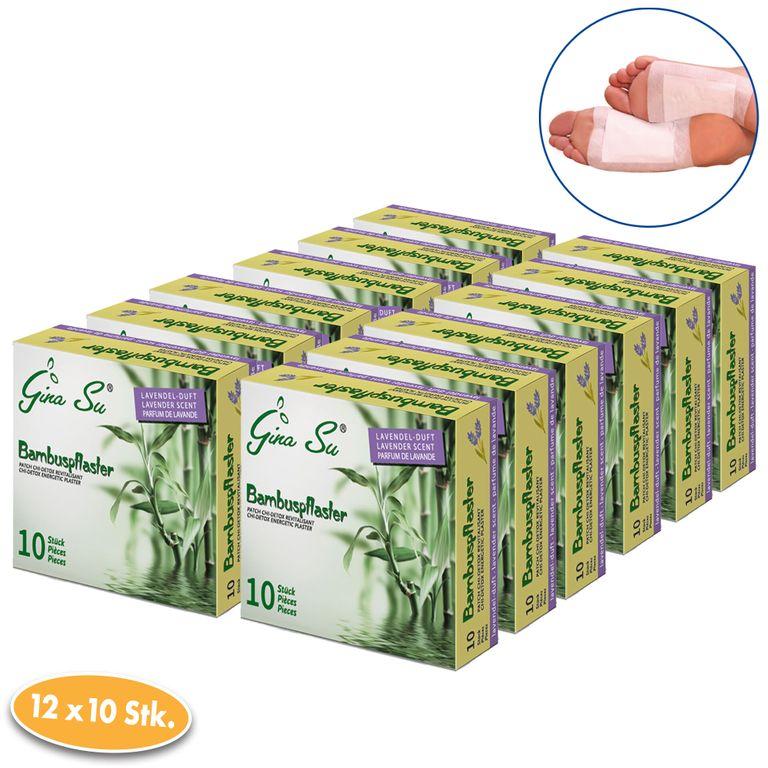shopapotheke Gina Su Bambuspflaster mit Lavendelduft - 120 Stück im praktischen 10er Päckchen