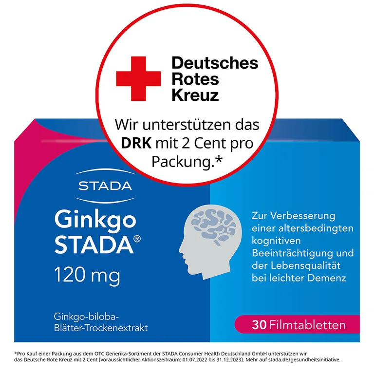 Shopapotheke Ginkgo Biloba STADA® 120 Mg Bei Gedächtnis- Und Konzentrationsstörungen