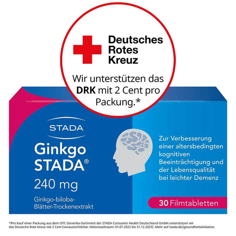 Shopapotheke Ginkgo Biloba STADA® 240 Mg Bei Gedächtnis- Und Konzentrationsstörungen