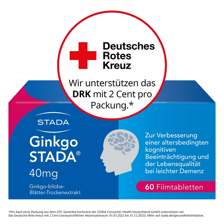 Shopapotheke Ginkgo Biloba STADA® 40 Mg Bei Gedächtnis- Und Konzentrationsstörungen