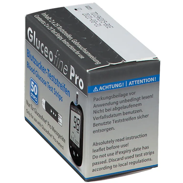 Shopapotheke Gluceofine® Pro Blutzucker-Teststreifen