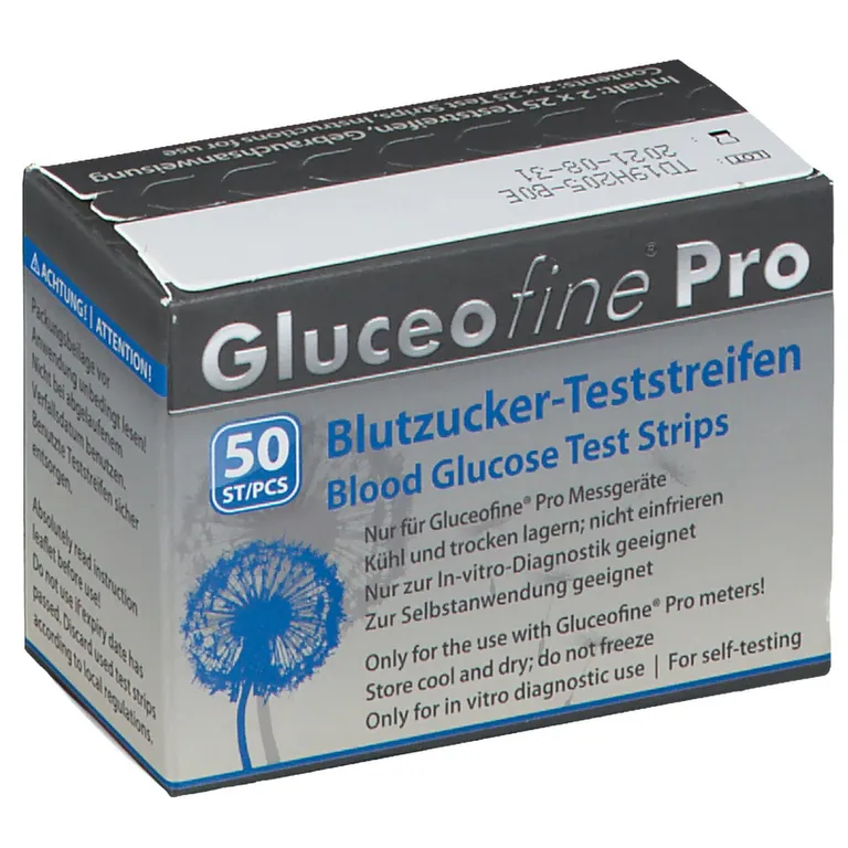 Shopapotheke Gluceofine® Pro Blutzucker-Teststreifen