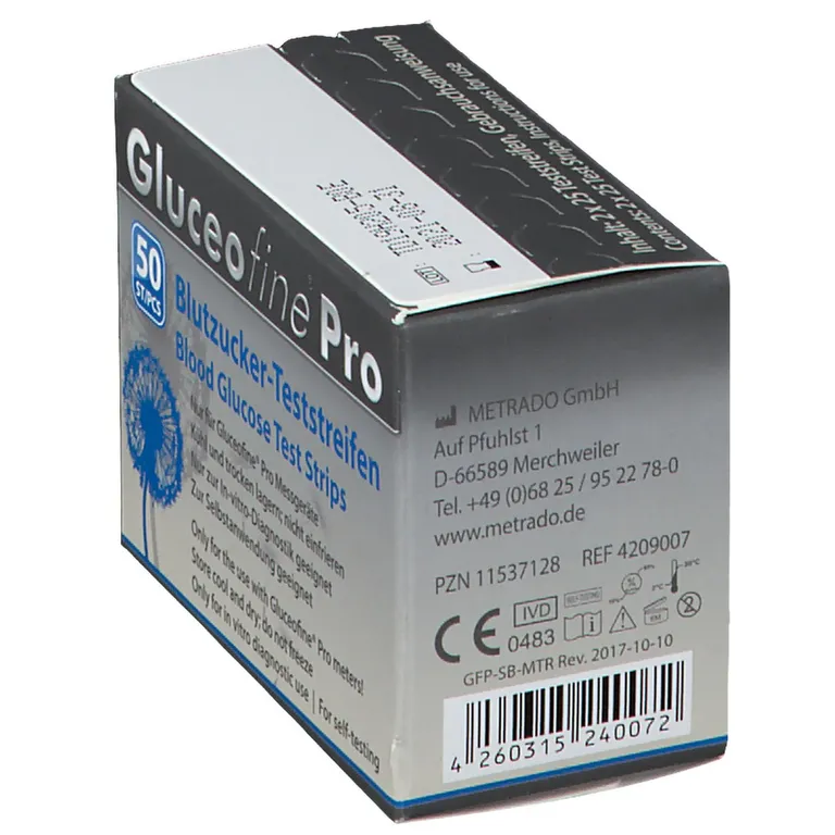 Shopapotheke Gluceofine® Pro Blutzucker-Teststreifen