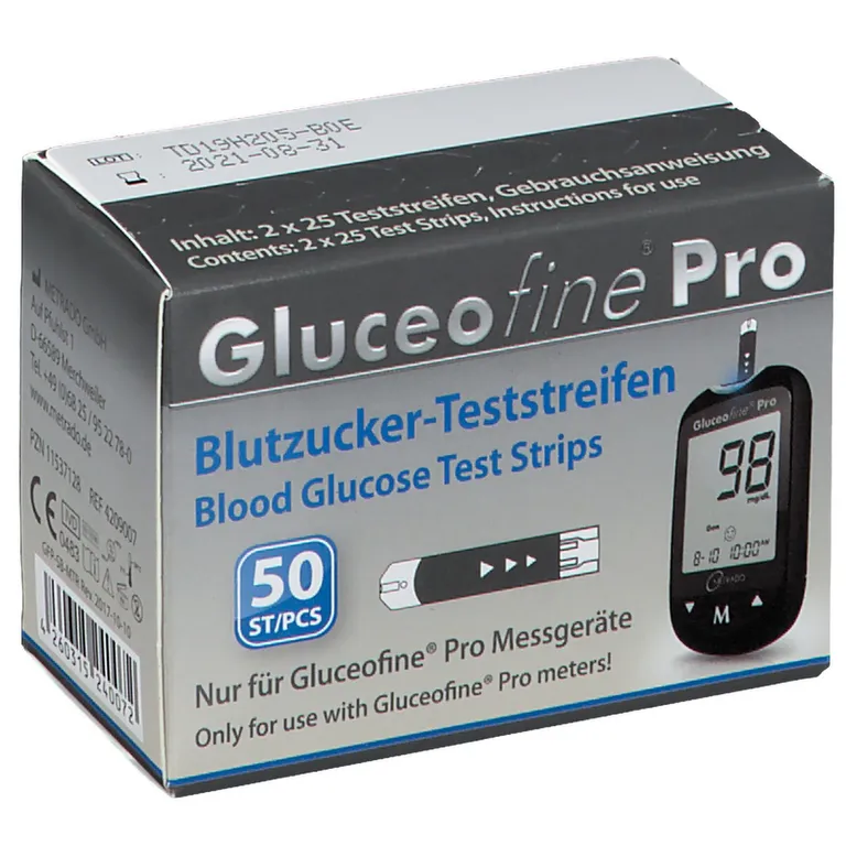 shopapotheke Gluceofine® Pro Blutzucker-Teststreifen