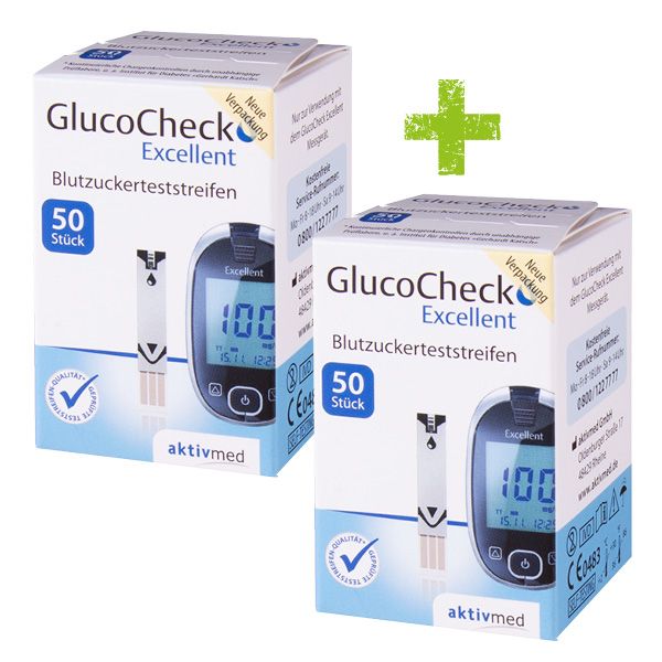 Shopapotheke GlucoCheck Excellent Blutzuckerteststreifen 100 Stück