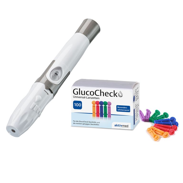 shopapotheke GlucoCheck Stechhilfe + 100 Universal-Lanzetten