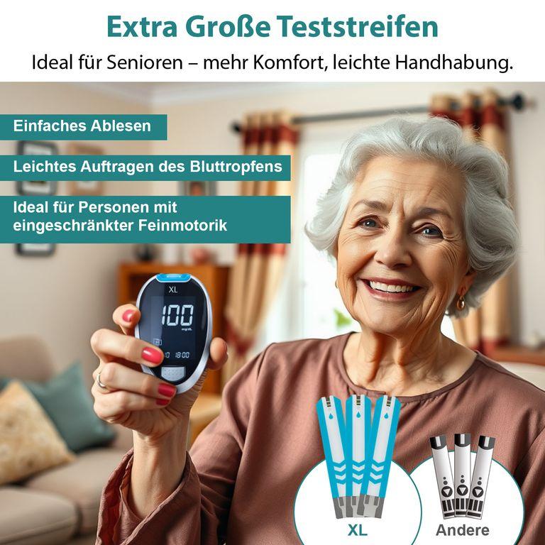 Shopapotheke GlucoCheck XL Blutzuckerteststreifen 100 Stück