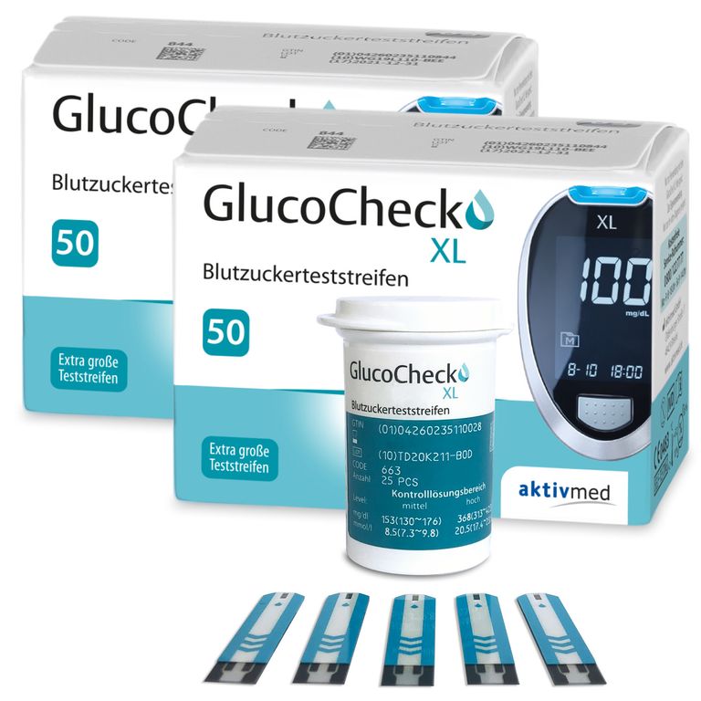 shopapotheke GlucoCheck XL Blutzuckerteststreifen 100 Stück