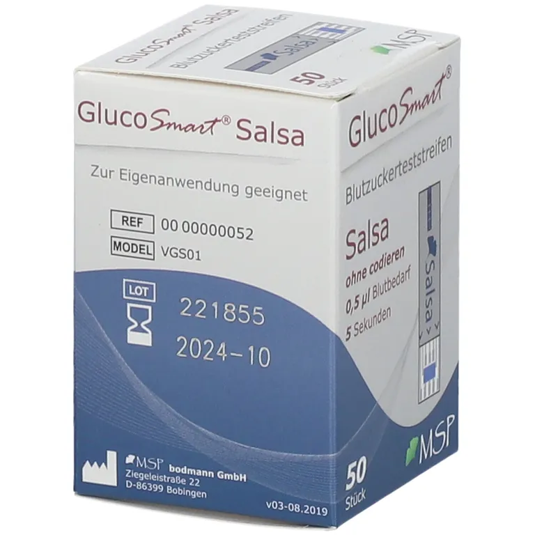 Shopapotheke GLUCOSMART Salsa Blutzuckerteststreifen Dose