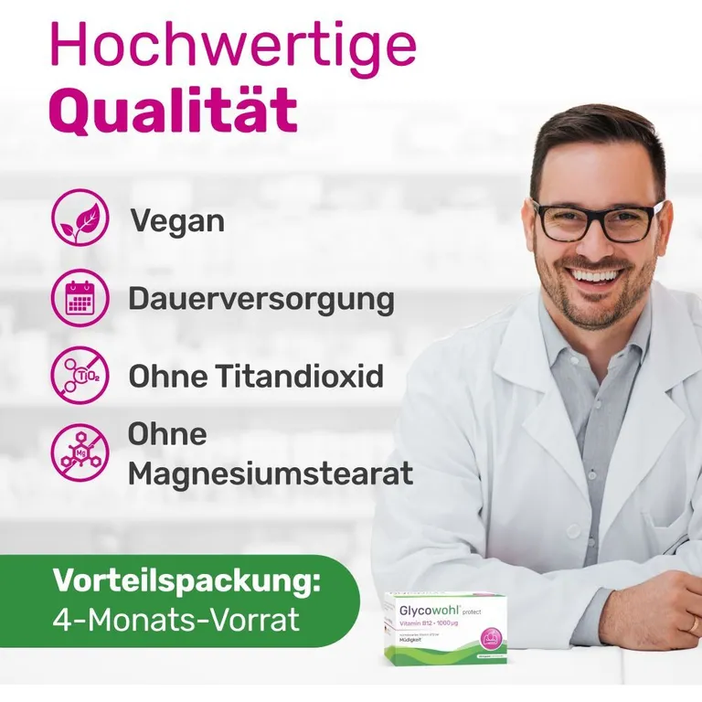 Shopapotheke GLYCOWOHL® Vitamin B12 1000 μg Bei Müdigkeit Und Erschöpfung