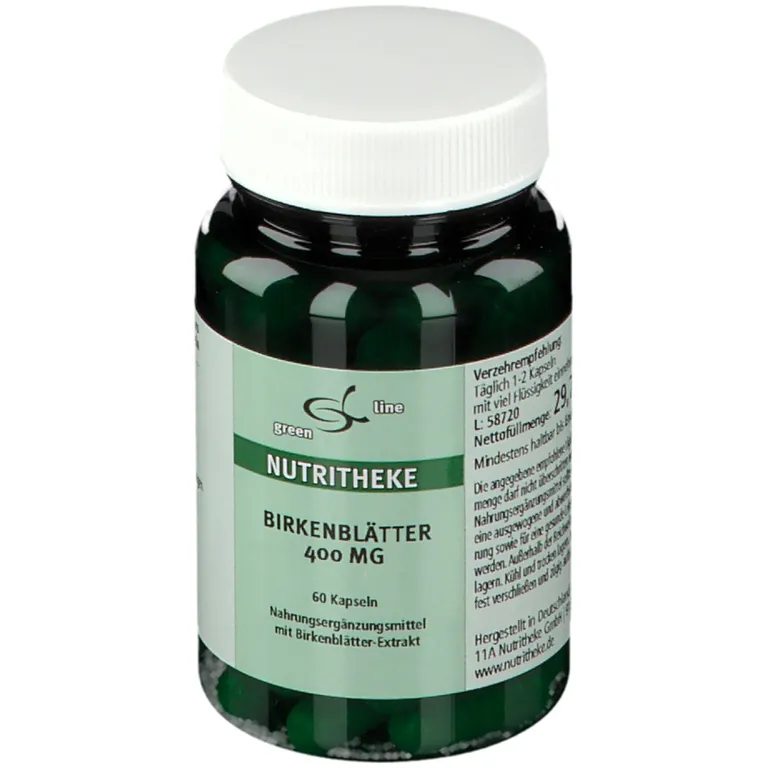Shopapotheke Green Line NUTRITHEKE BIRKENBLÄTTER 400 Mg