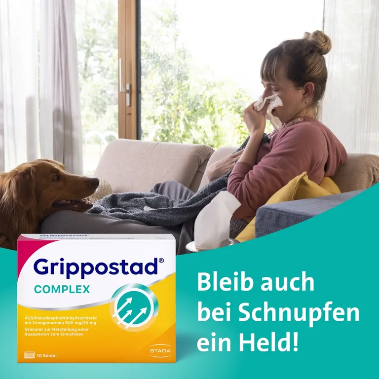 Shopapotheke Grippostad® Complex ASS/Pseudoephedrin Bei Schnupfen Und Erkältungsbedeingten Schmerzen Und Fieber