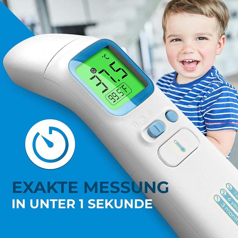 Shopapotheke Grundig Fieberthermometer Kontaktlos Infrarot - Hochpräzise Ohr Stirn