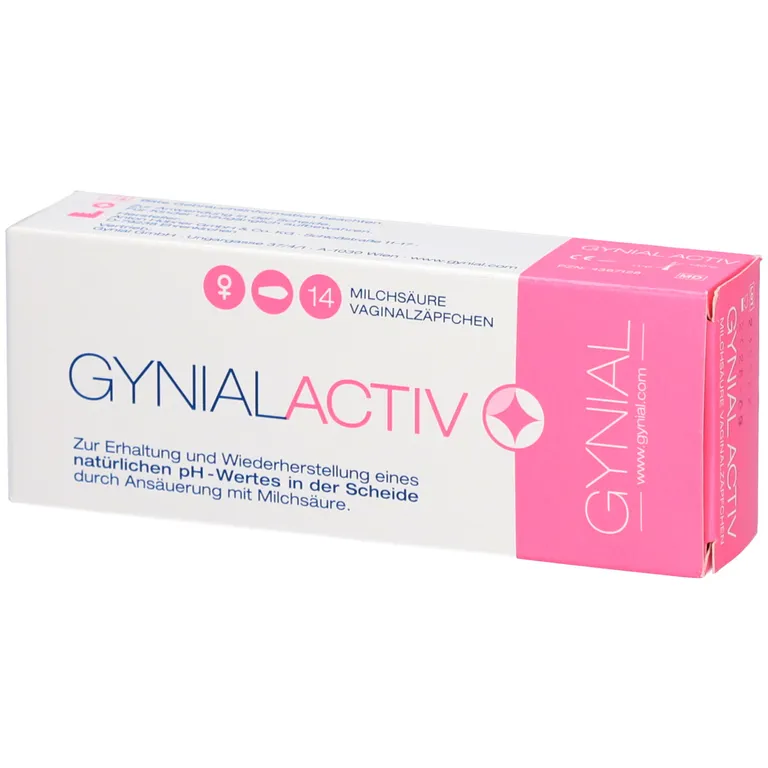 Shopapotheke GynialActiv Milchsäure Vaginalzäpfchen