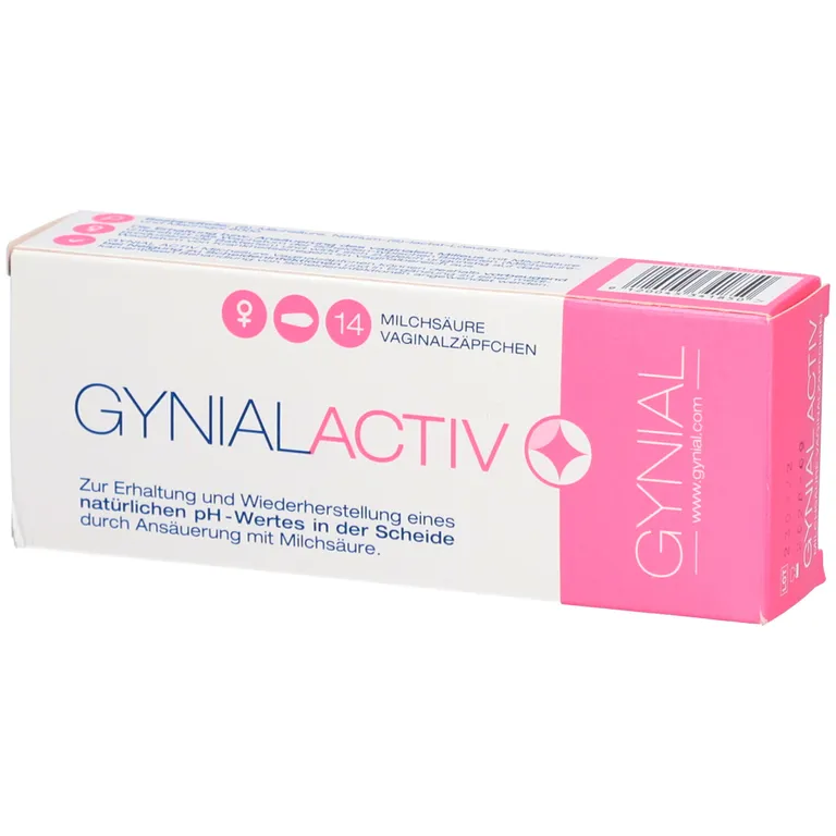 shopapotheke GynialActiv Milchsäure Vaginalzäpfchen