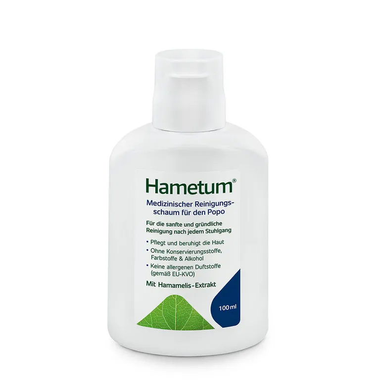 shopapotheke Hametum® Medizinischer Reinigungsschaum für den Popo