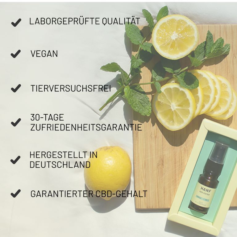 Shopapotheke HANFGELÜSTER CBD Spray Zitronenminze 10%