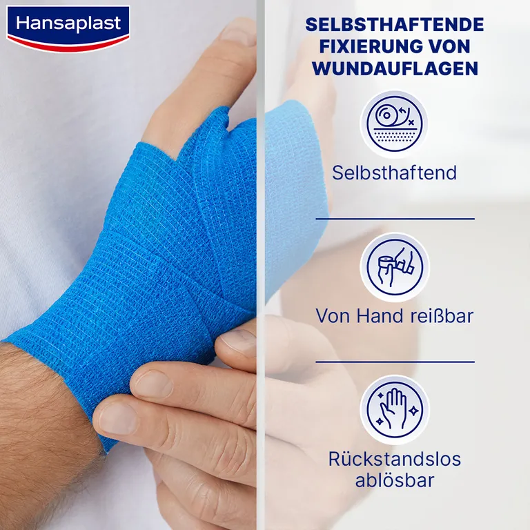 Shopapotheke Hansaplast MED Selbsthaftende Fixierbinde 4 M X 6 Cm