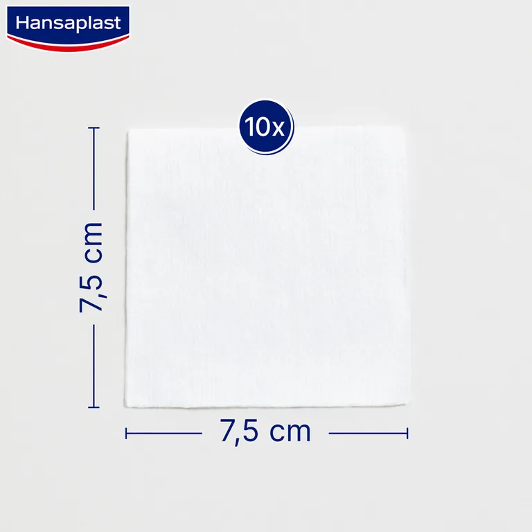 Shopapotheke Hansaplast Soft Kompresse 7.5x7.5cm10 Stück
