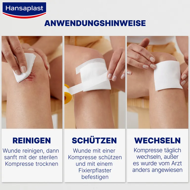 Shopapotheke Hansaplast Soft Kompresse 7.5x7.5cm10 Stück