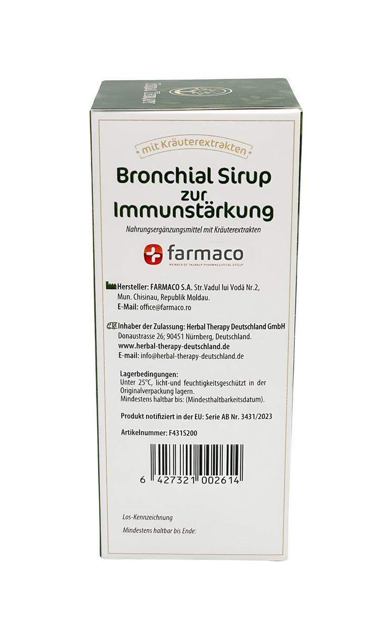 Shopapotheke Herbal Therapy Bronchial Sirup Zur Immunstärkung