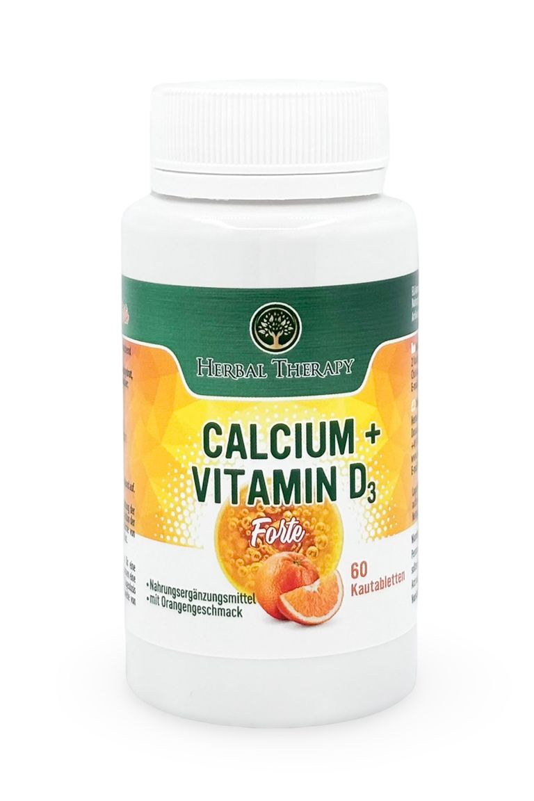 shopapotheke Herbal Therapy Kalzium (500 mg) + Vitamin D3 (200 IE) Forte Kautabletten