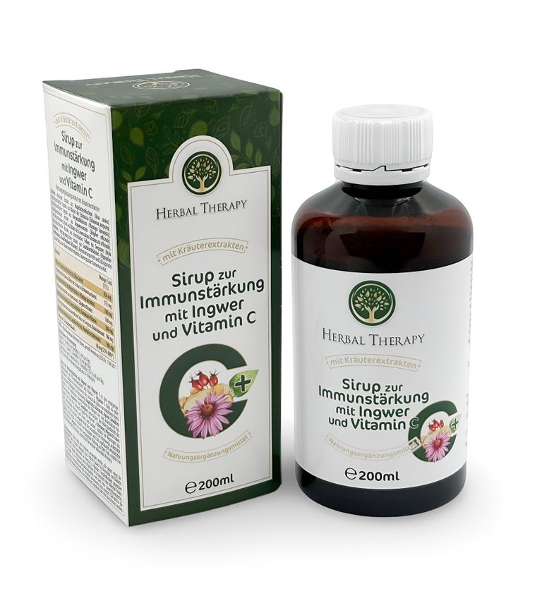 shopapotheke Herbal Therapy Sirup zur Immunstärkung mit Ingwer und Vitamin C