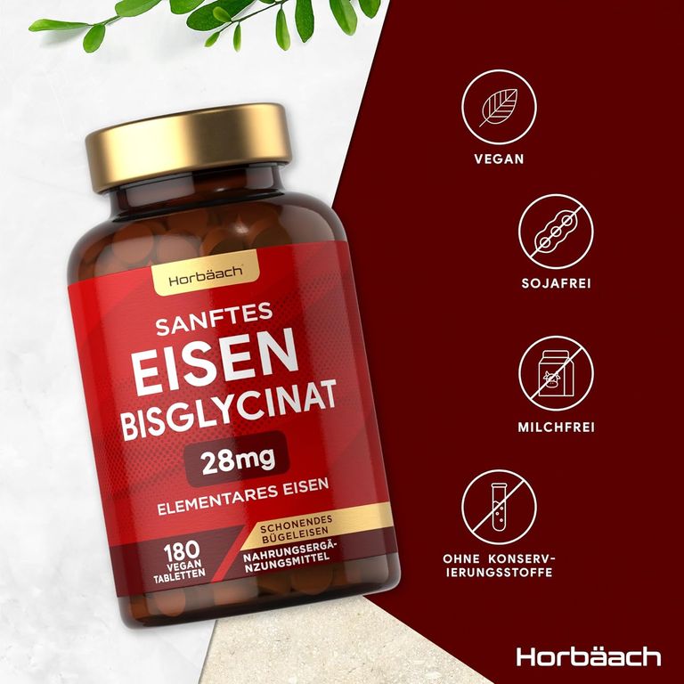 Shopapotheke Horbaach Sanftes Eisenbisglycinat Tabletten