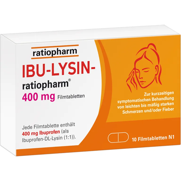 shopapotheke IBU-LYSIN ratiopharm® 400 mg Filmtabletten
