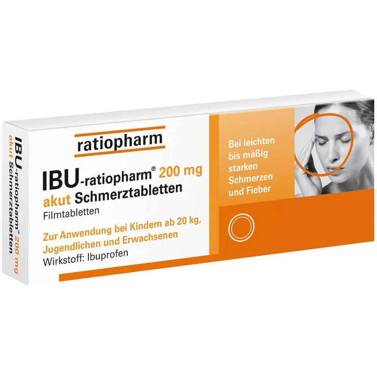 shopapotheke IBU-ratiopharm® 200 mg akut Schmerztabletten