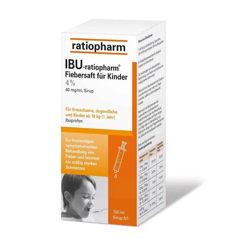 shopapotheke IBU-ratiopharm® 4 % Fiebersaft für Kinder 200 mg/5 ml Sirup