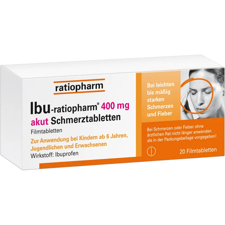 shopapotheke IBU-ratiopharm® 400 mg akut Schmerztabletten