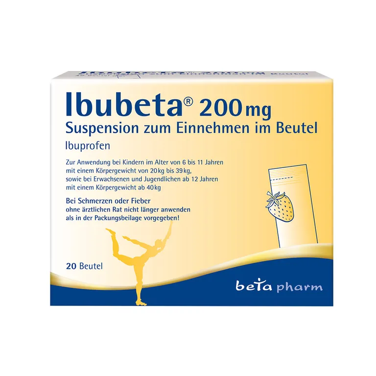 shopapotheke Ibubeta® 200 mg Suspension zum Einnehmen im Beutel